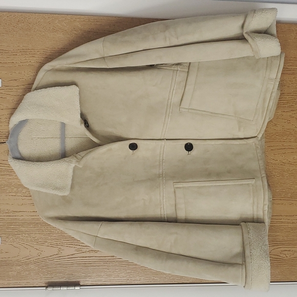 Feminique Jackets & Blazers - Feminique Size M/L Suede Coat